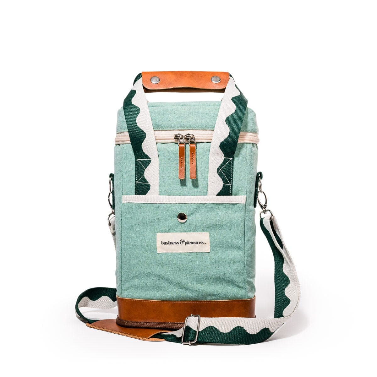 The Wine Cooler Tote Bag - Rivie Green Wine Cooler Tote Bag Business & Pleasure Co.