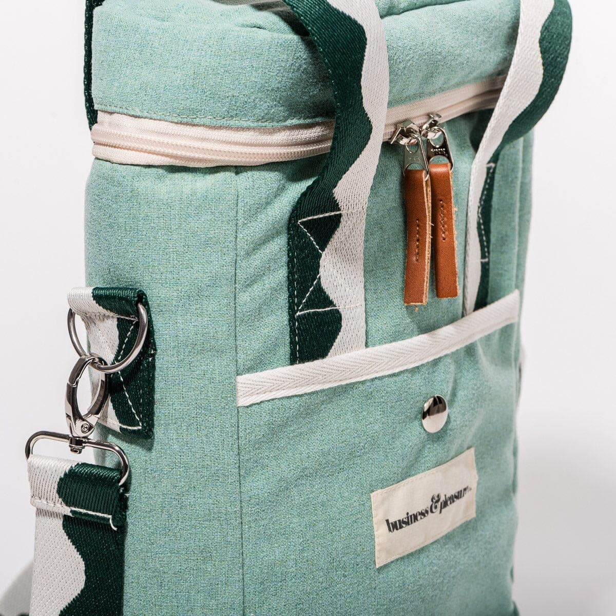 The Wine Cooler Tote Bag - Rivie Green Wine Cooler Tote Bag Business & Pleasure Co.