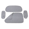 Swatch for The Al Fresco Love Seat Slip Cover Set - Lauren's Navy Stripe