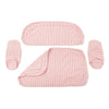 Swatch for The Al Fresco Love Seat Slip Cover Set - Lauren's Pink Stripe