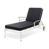 Swatch for The Al Fresco Sun Lounger in Rivie Black | Antique White Frame