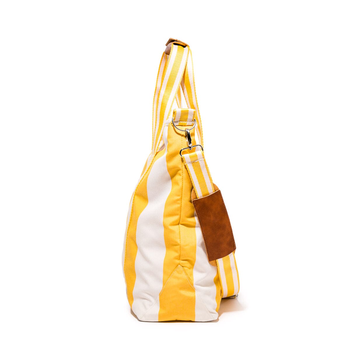 The Cooler Tote Bag - Crew Mimosa Yellow Stripe Cooler Tote Business & Pleasure Co.