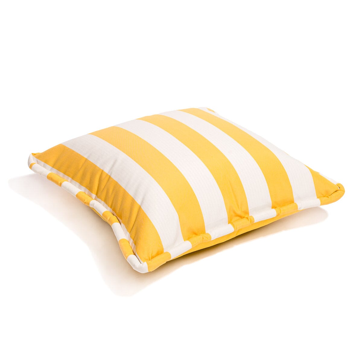 Product image of The Euro Throw Pillow - Crew Mimosa Yellow Stripe Euro Throw Pillow Business & Pleasure Co.