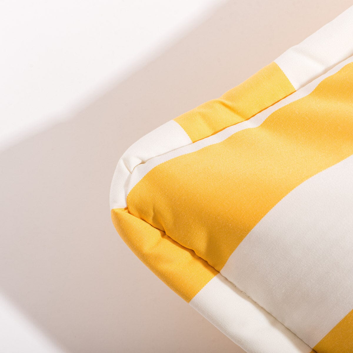The Euro Throw Pillow - Crew Mimosa Yellow Stripe Euro Throw Pillow Business & Pleasure Co.