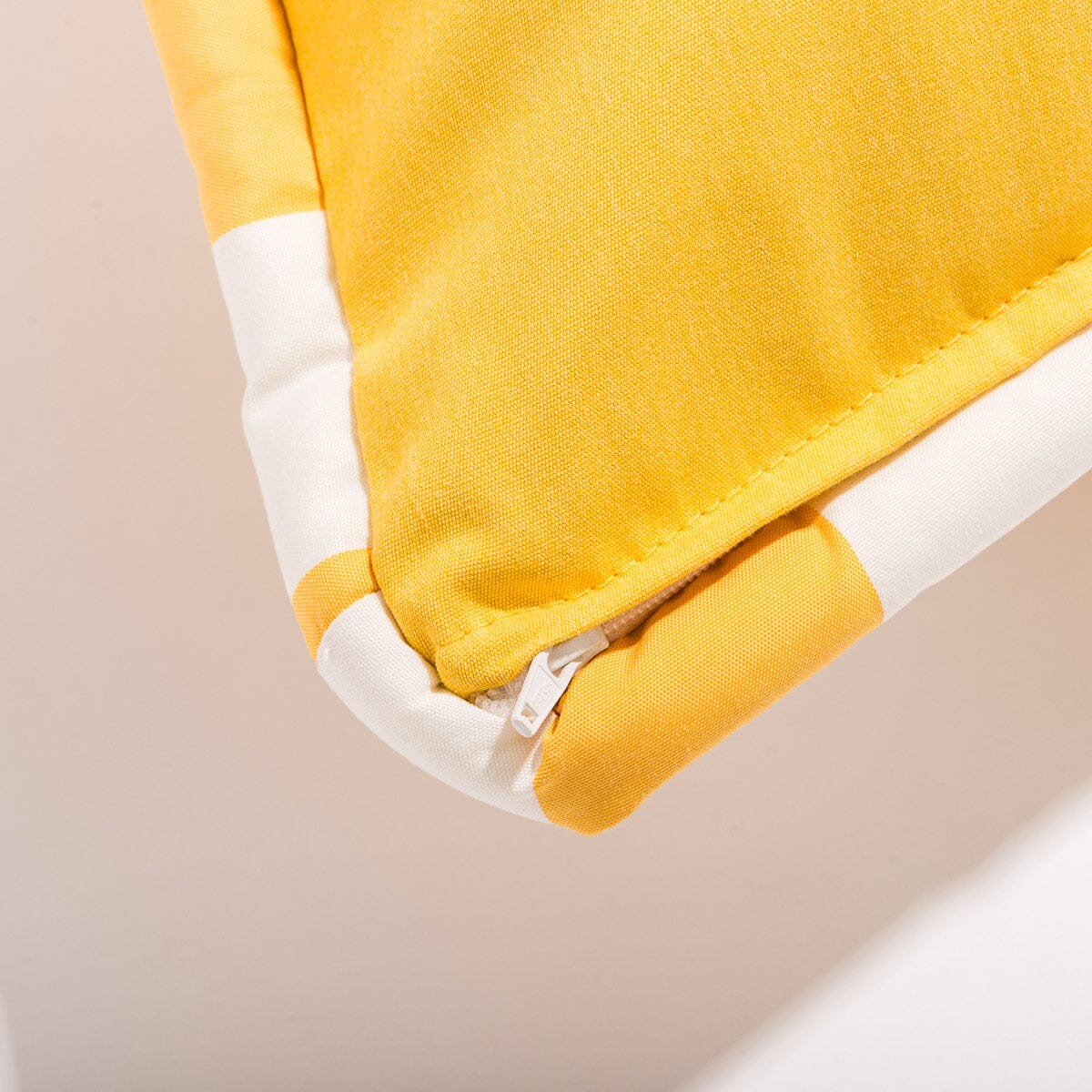 The Euro Throw Pillow - Crew Mimosa Yellow Stripe Euro Throw Pillow Business & Pleasure Co.