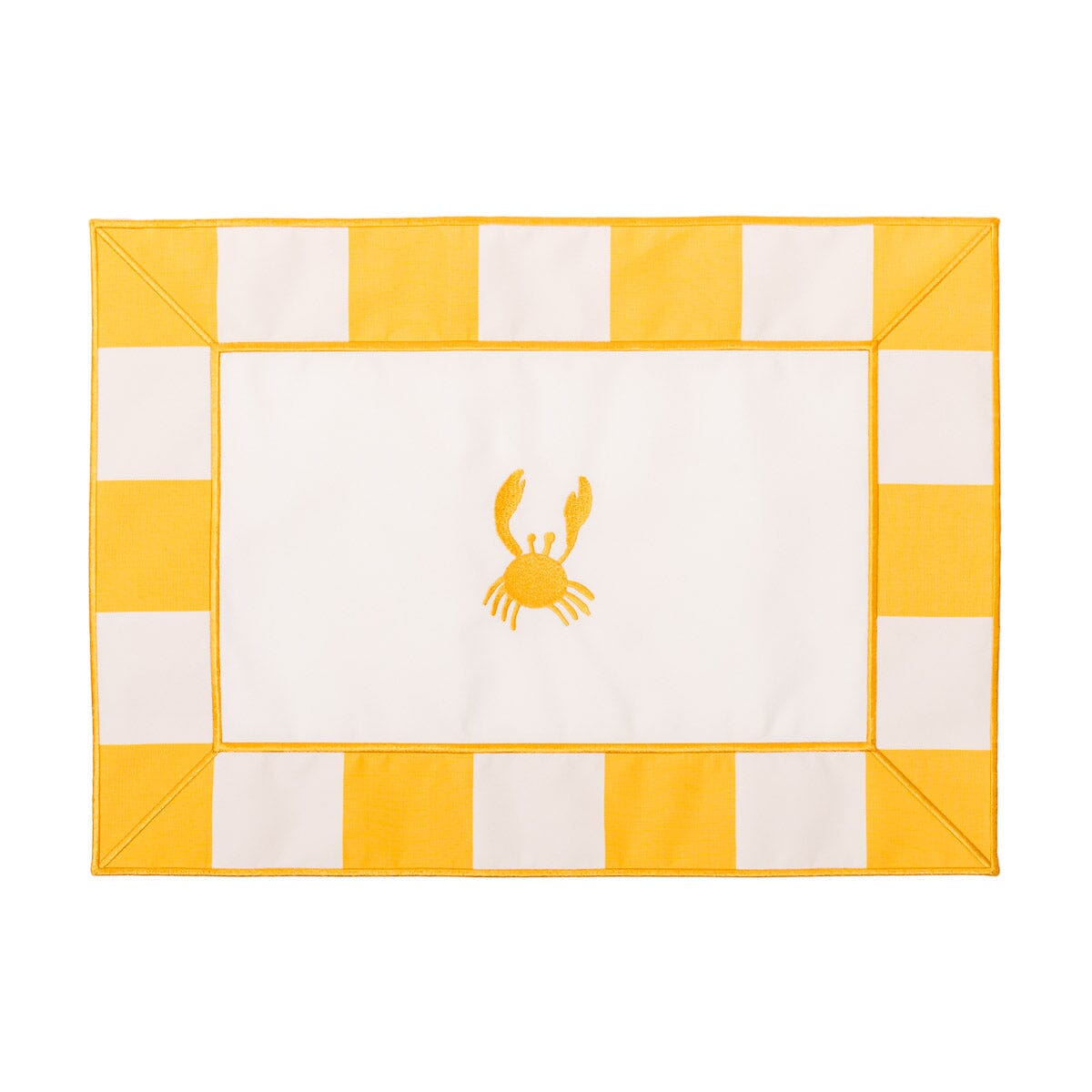 The Placemat - Crew Mimosa Yellow Stripe Placemat Business & Pleasure Co.