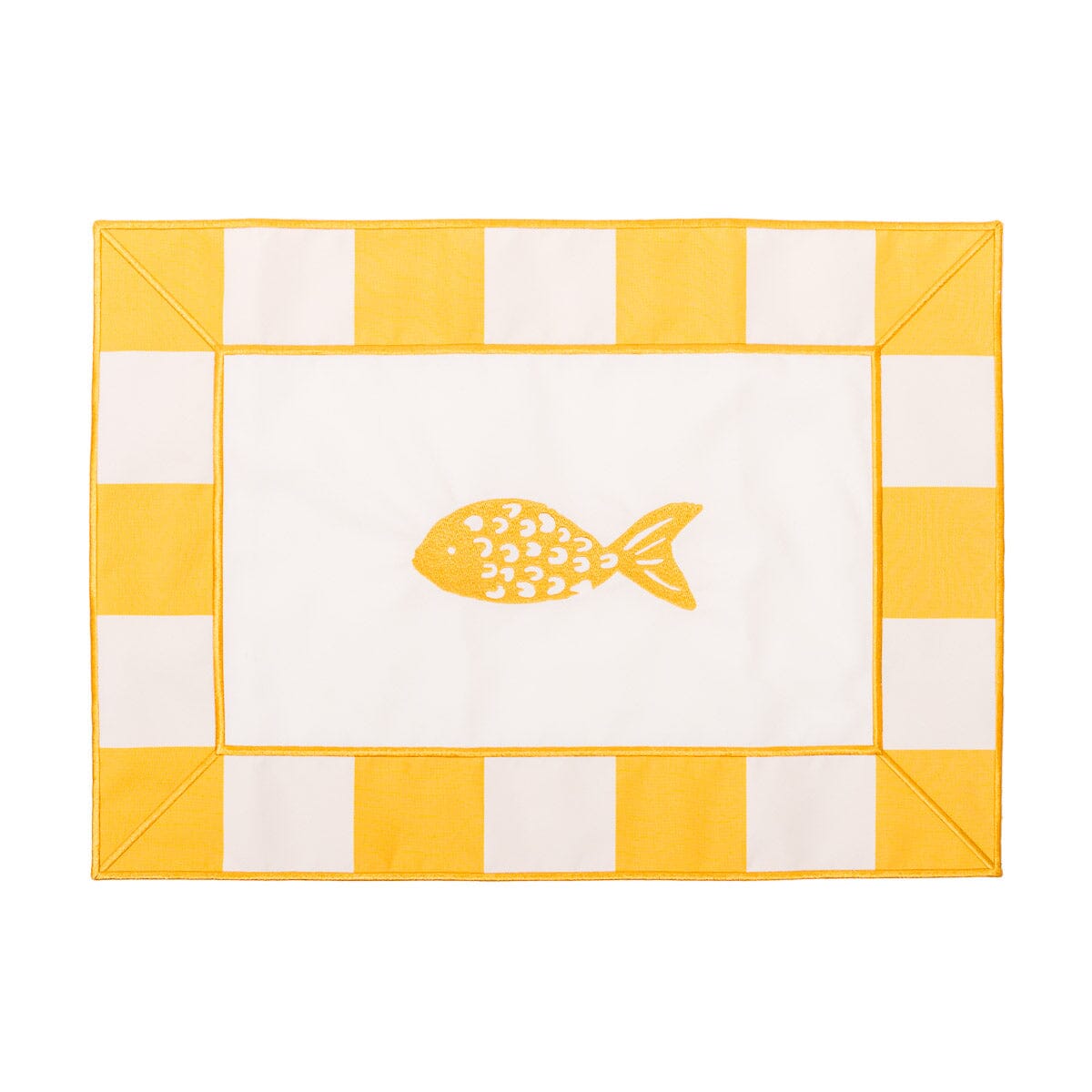 The Placemat - Crew Mimosa Yellow Stripe Placemat Business & Pleasure Co.