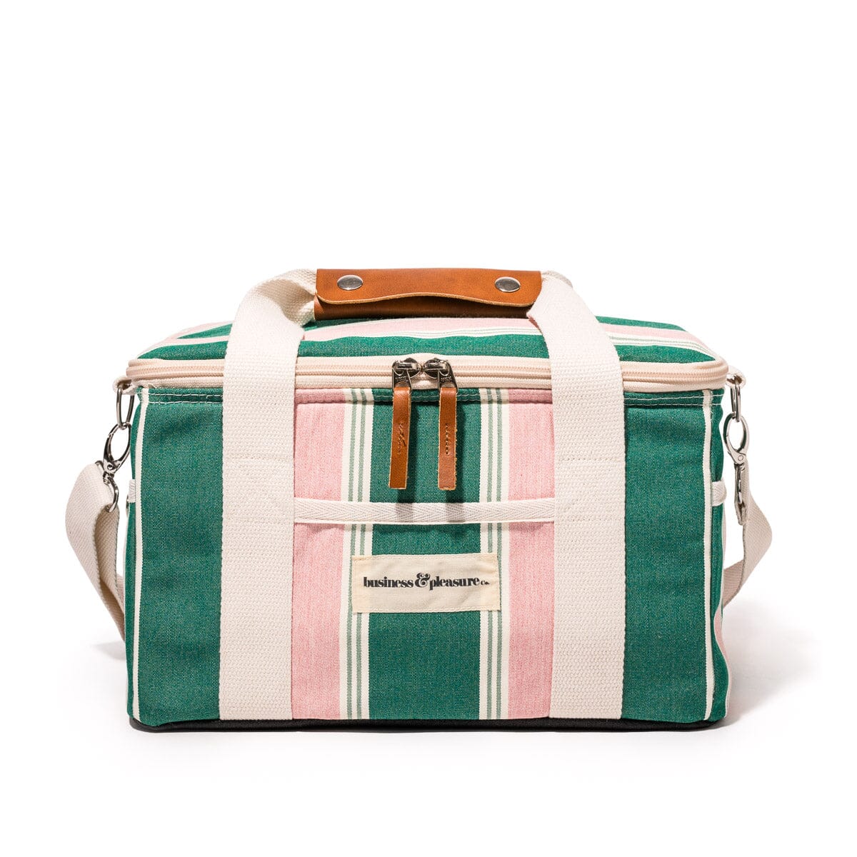 Product image of The Premium Cooler Bag - Bistro Green Stripe Premium Cooler Business & Pleasure Co.