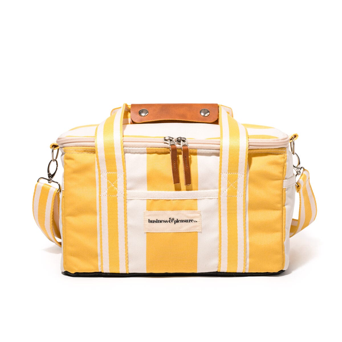 Product image of The Premium Cooler Bag - Crew Mimosa Yellow Stripe Premium Cooler Business & Pleasure Co.