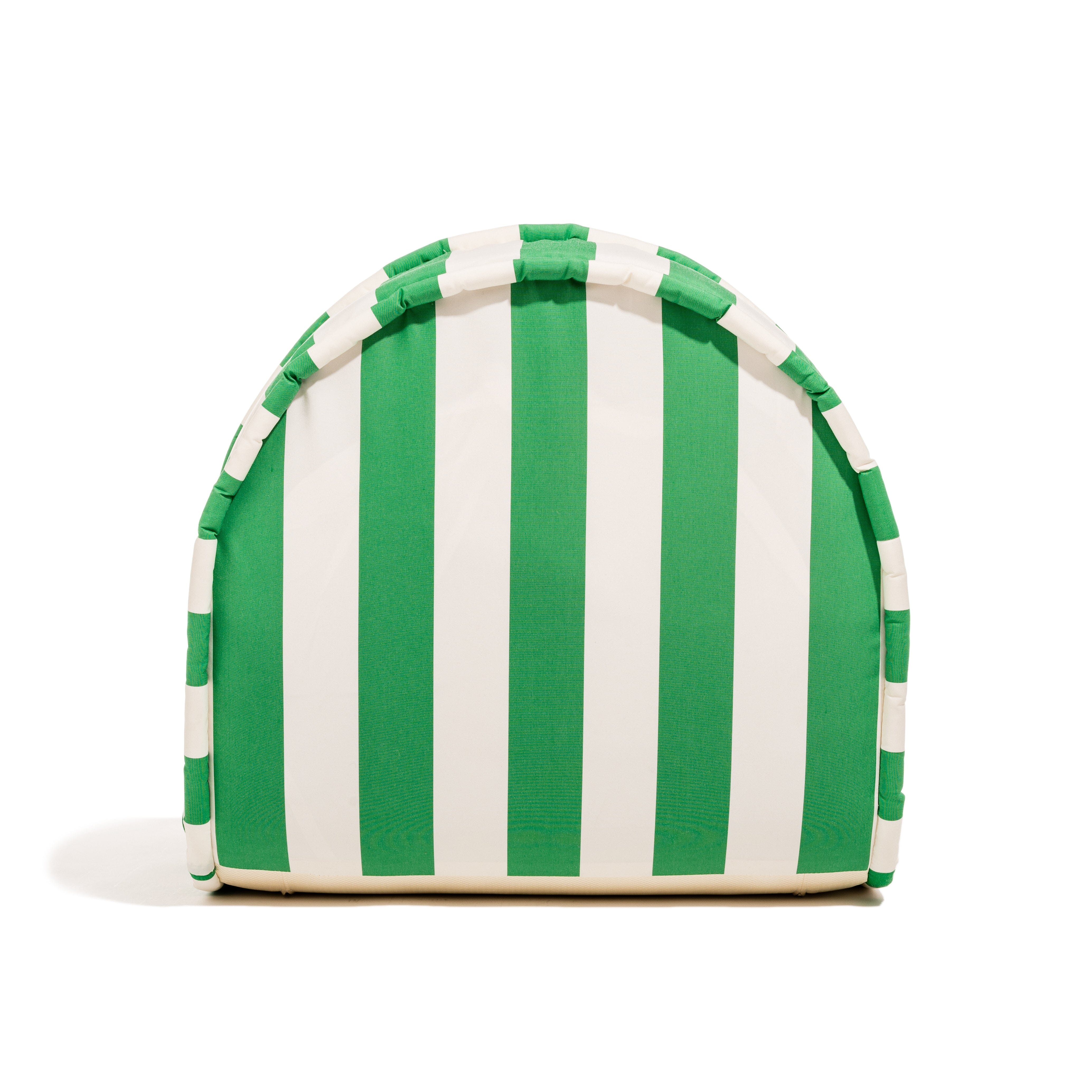 The Reclining Pillow Lounger - Crew Canyon Green Stripe Reclining Lounger Business & Pleasure Co.