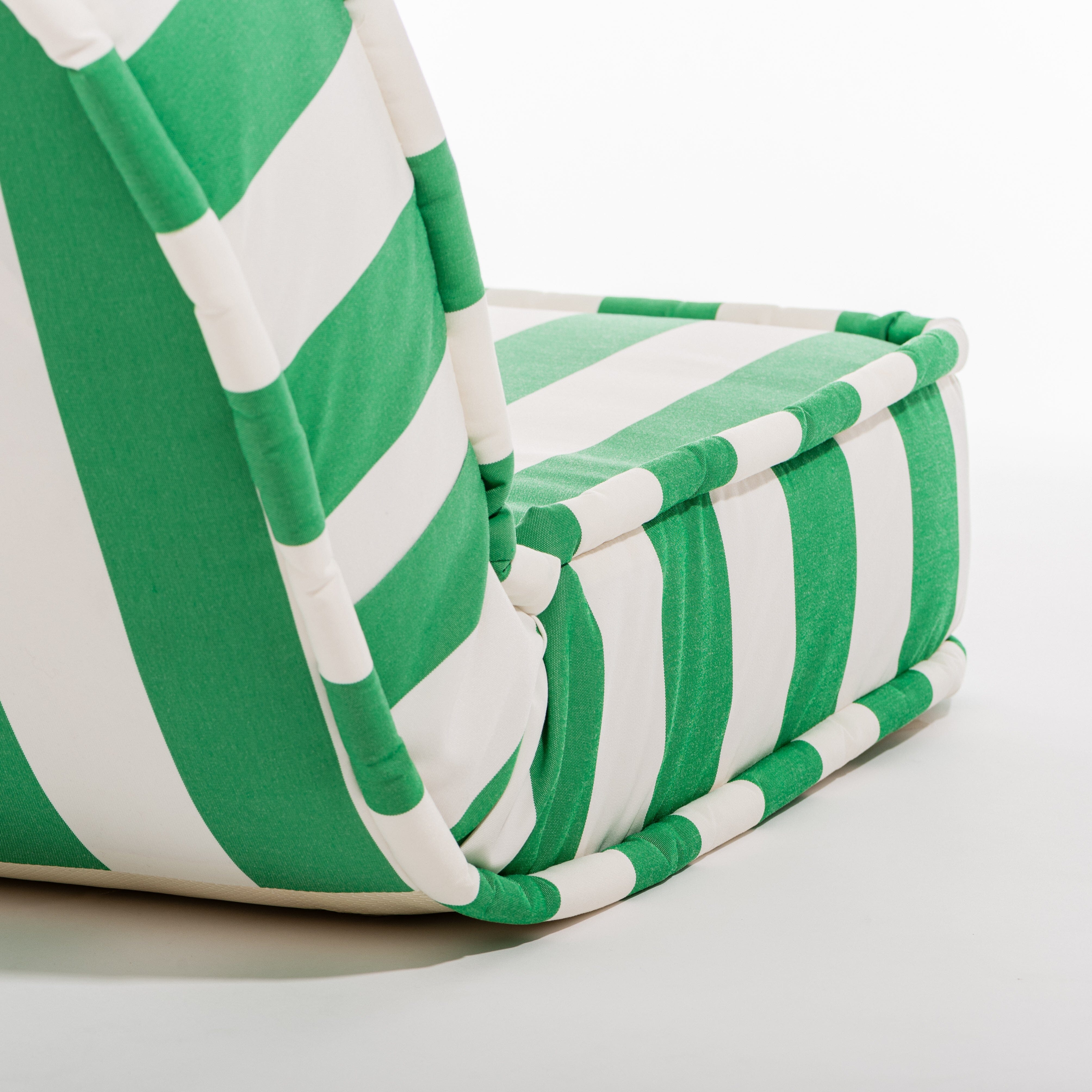 The Reclining Pillow Lounger - Crew Canyon Green Stripe Reclining Lounger Business & Pleasure Co.