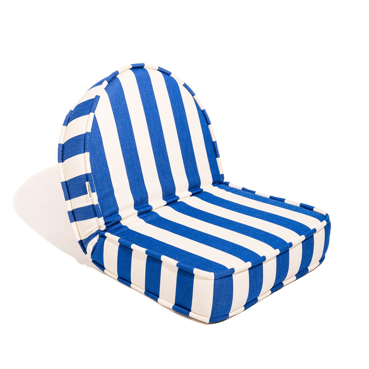 The Reclining Pillow Lounger - Crew Mediterranean Blue Stripe Reclining Lounger Business & Pleasure Co.