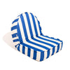 Swatch for The Reclining Pillow Lounger - Crew Mediterranean Blue Stripe