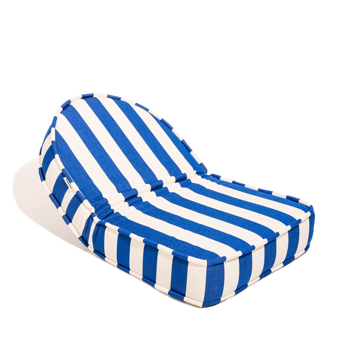 The Reclining Pillow Lounger - Crew Mediterranean Blue Stripe Reclining Lounger Business & Pleasure Co.