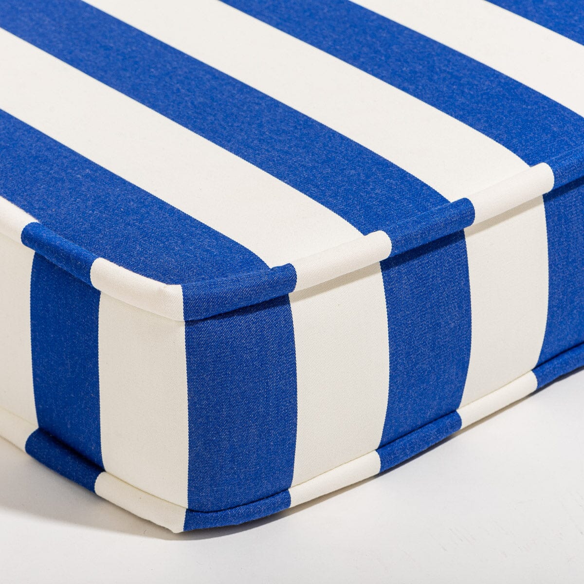 The Reclining Pillow Lounger - Crew Mediterranean Blue Stripe Reclining Lounger Business & Pleasure Co.