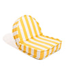 Swatch for The Reclining Pillow Lounger - Crew Mimosa Yellow Stripe