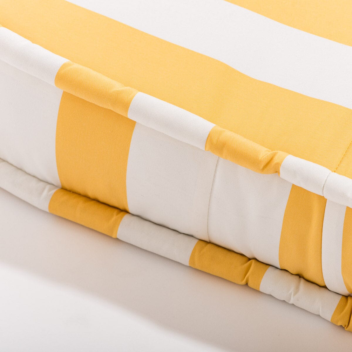 The Reclining Pillow Lounger - Crew Mimosa Yellow Stripe Reclining Lounger Business & Pleasure Co.