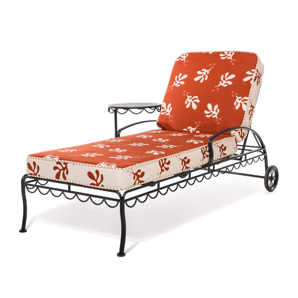 The Al Fresco Sun Lounger in Benoît Le Sirenuse Jacquard | Vintage Black Frame Bundle Business & Pleasure Co.