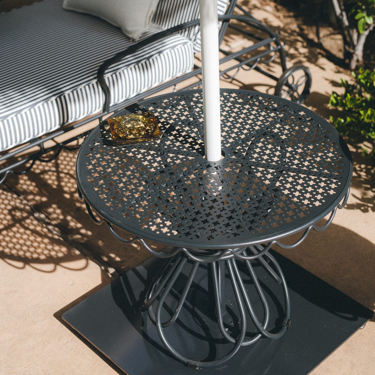 The Al Fresco Side Table - Vintage Black Al Fresco Side Table Business & Pleasure Co.