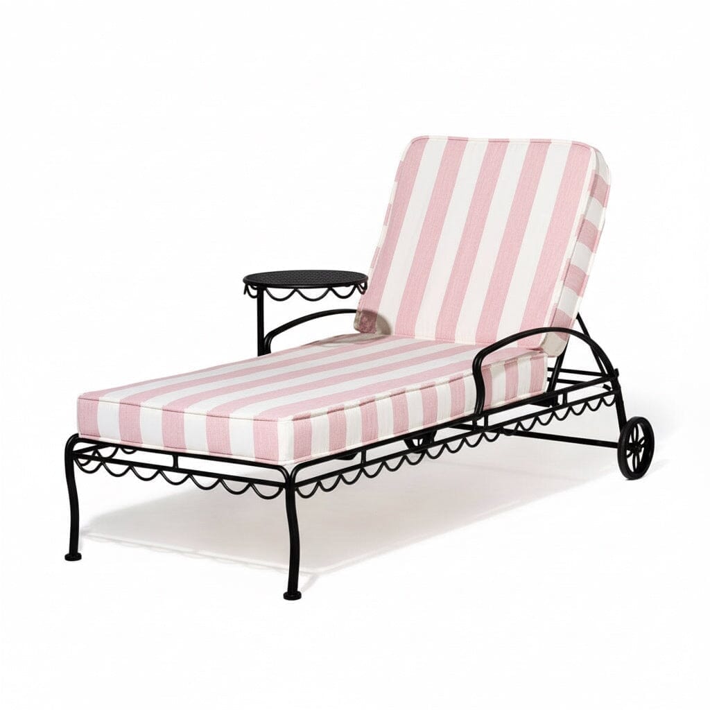 Product image of Al Fresco Sun Lounger Business & Pleasure Co. Crew Pink Stripe Vintage Black