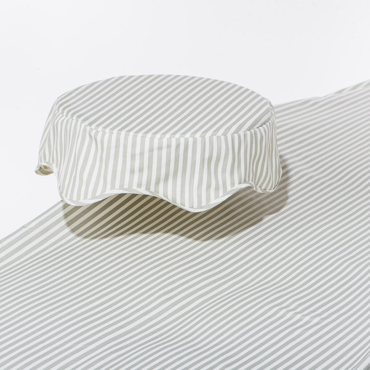 The Al Fresco Sun Lounger Cover - Lauren's Sage Stripe Al Fresco Sun Lounger Covers Business & Pleasure Co 