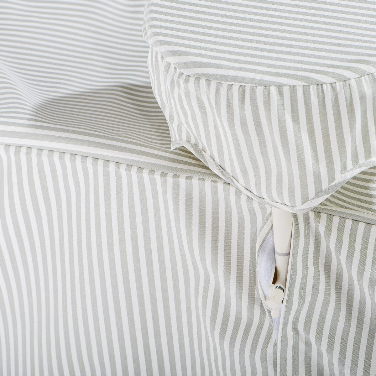The Al Fresco Sun Lounger Cover - Lauren's Sage Stripe Al Fresco Sun Lounger Covers Business & Pleasure Co