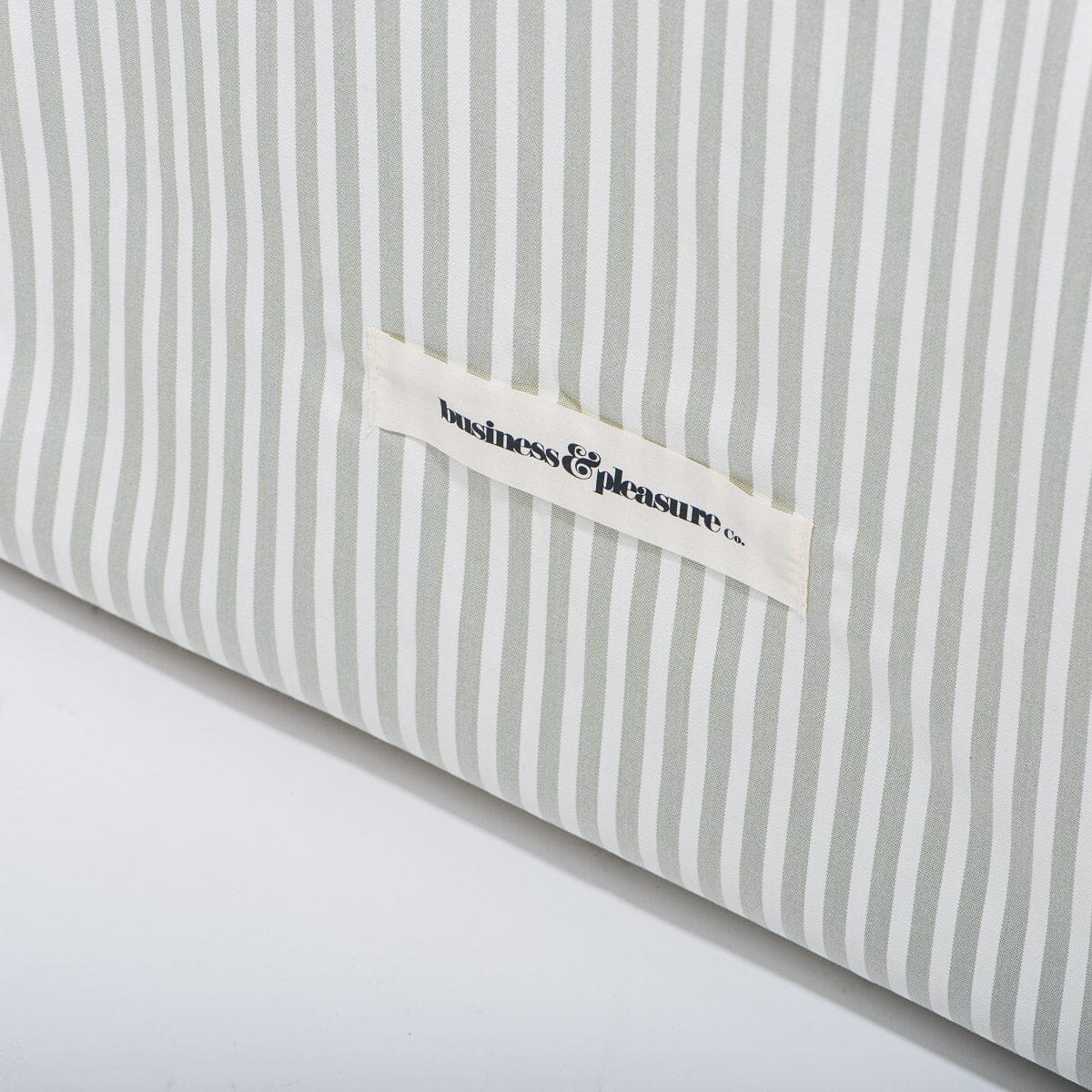 The Al Fresco Sun Lounger Cover - Lauren's Sage Stripe Al Fresco Sun Lounger Covers Business & Pleasure Co