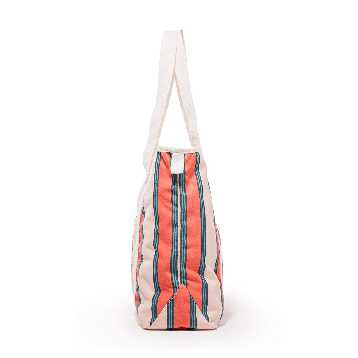 The Beach Bag - Bistro Dusty Pink Stripe Beach Bag Business & Pleasure Co