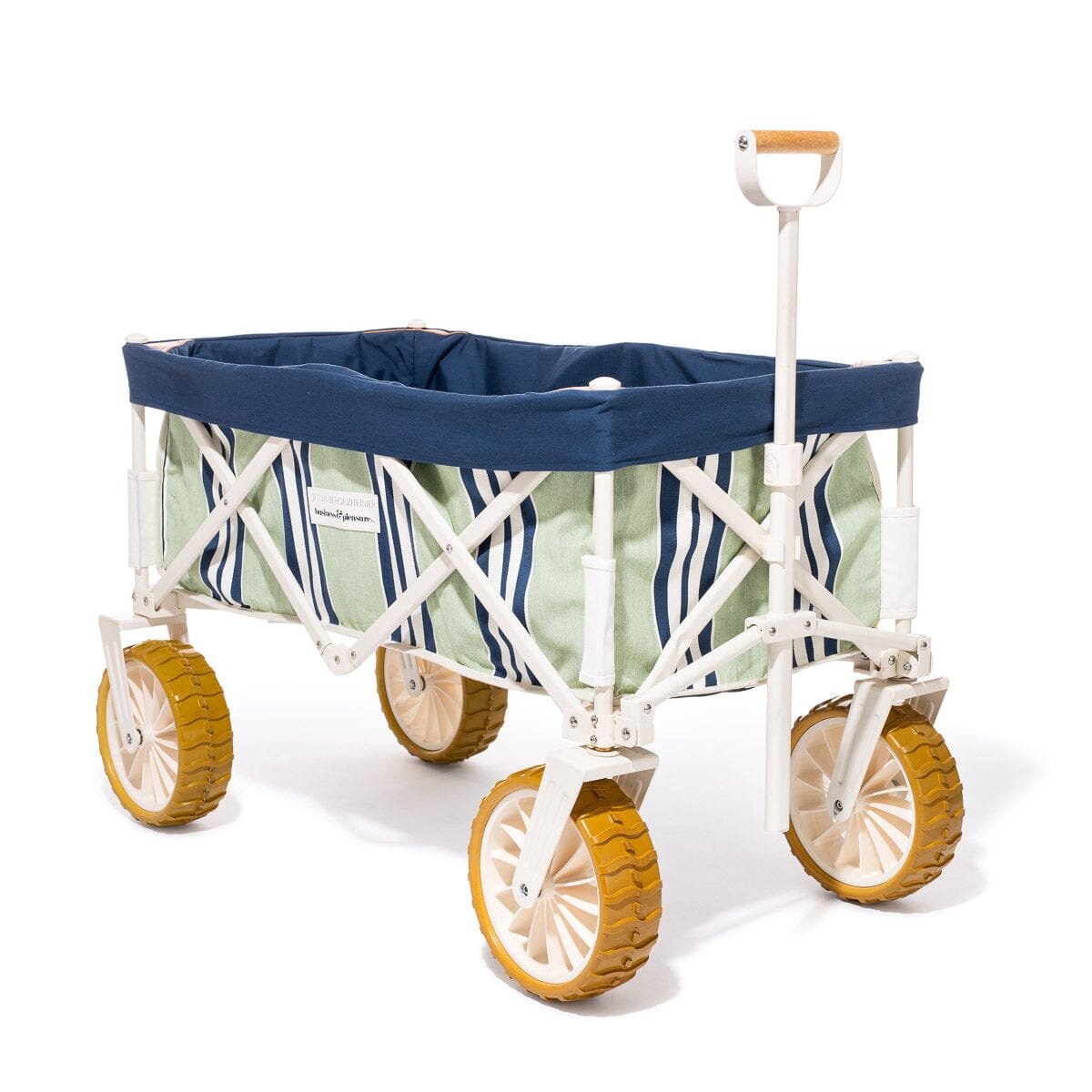 The Folding Beach Cart x Julia Berolzheimer in Green Navy B&P Co. x Julia Berolzheimer