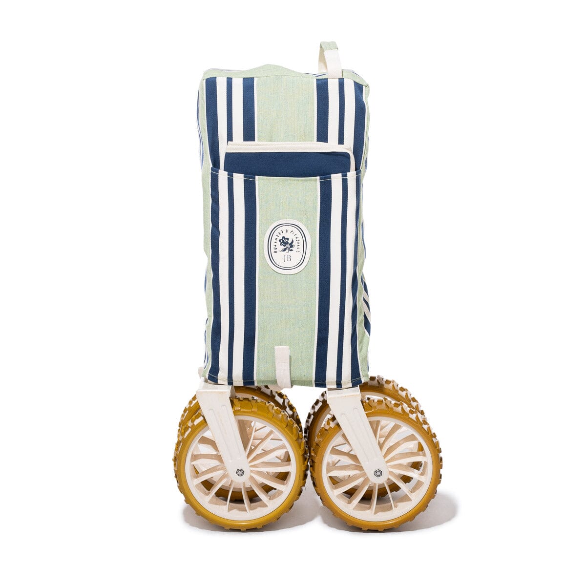The Folding Beach Cart x Julia Berolzheimer in Green Navy B&P Co. x Julia Berolzheimer