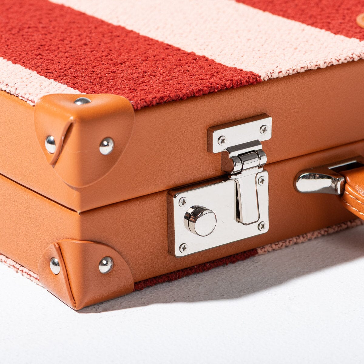 The Backgammon Set - Terry Terracotta Stripe Backgammon Set Business & Pleasure Co.