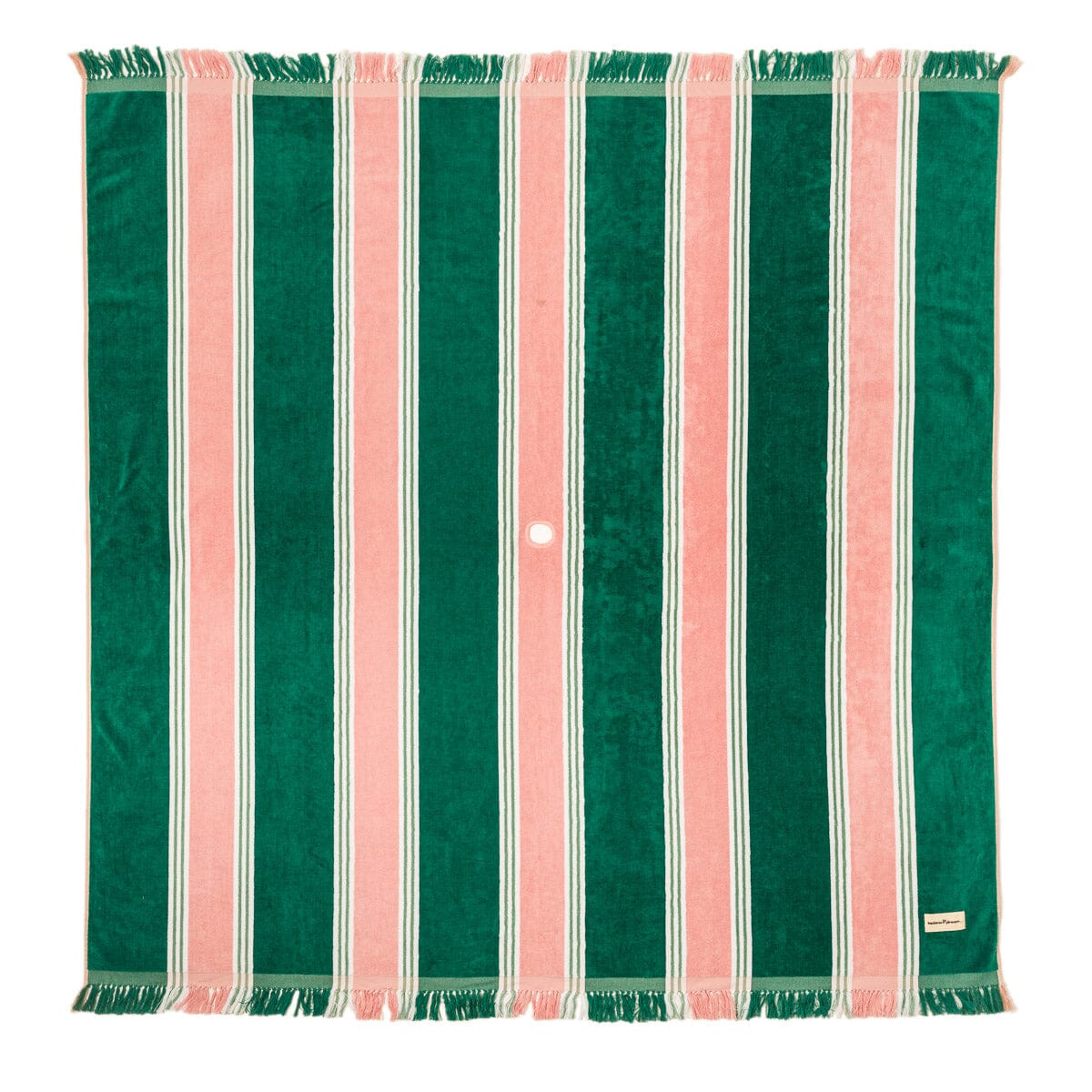 The Beach Blanket - Bistro Green Stripe Beach Blanket Business & Pleasure Co.