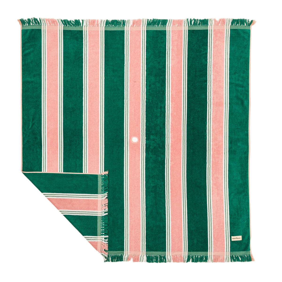 The Beach Blanket - Bistro Green Stripe Beach Blanket Business & Pleasure Co.