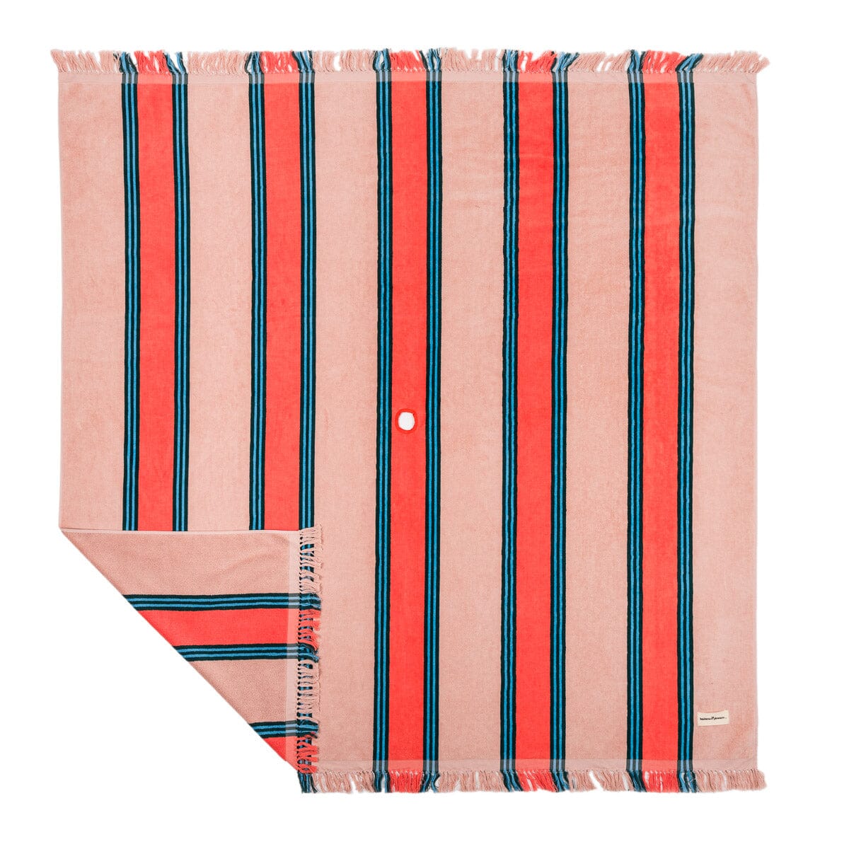 The Beach Blanket - Bistro Dusty Pink Stripe Beach Blanket Business & Pleasure Co