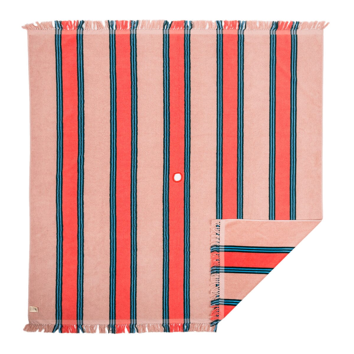 The Beach Blanket - Bistro Dusty Pink Stripe Beach Blanket Business & Pleasure Co