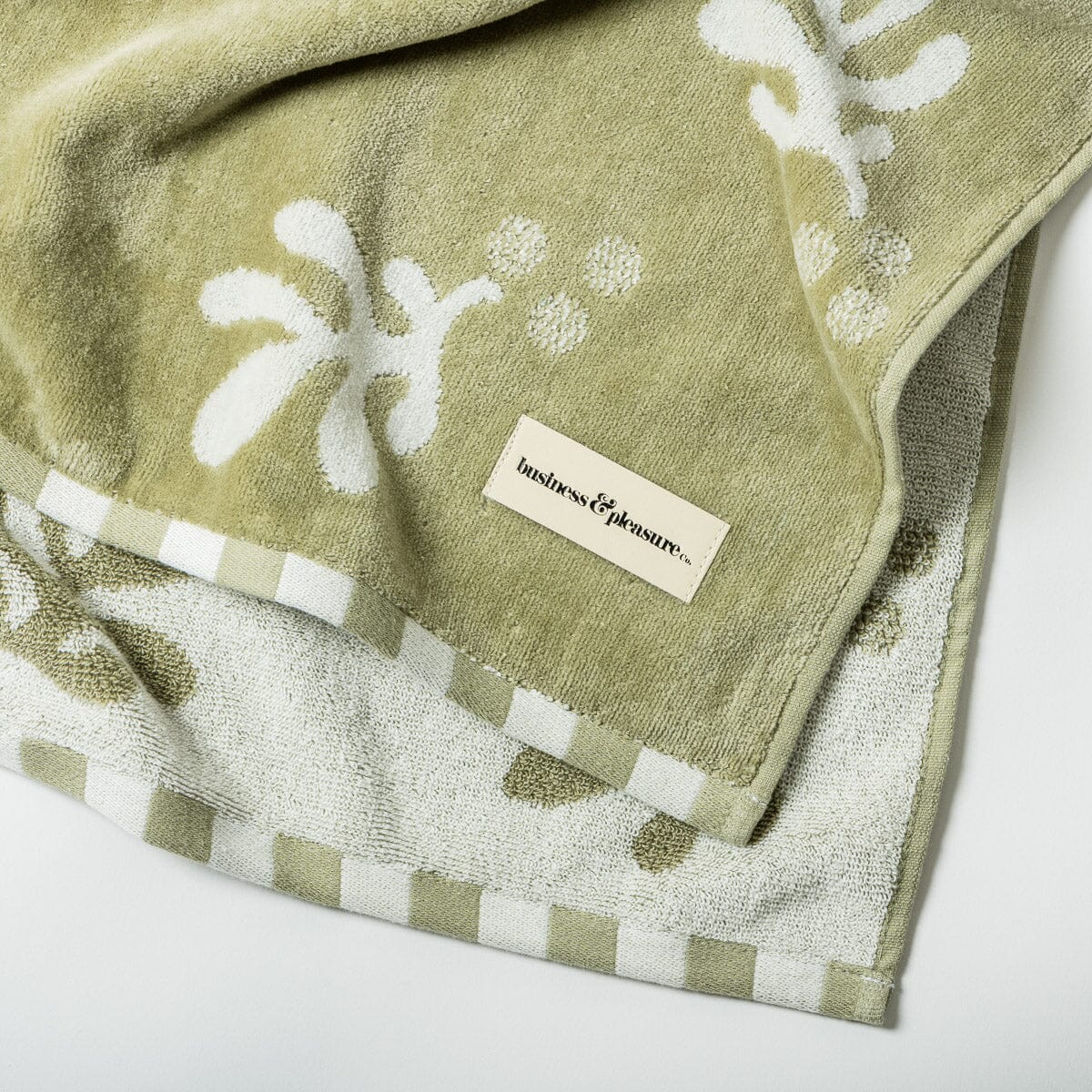 The Beach Blanket - Benoît Jade Green Jacquard Beach Blanket Business & Pleasure Co.