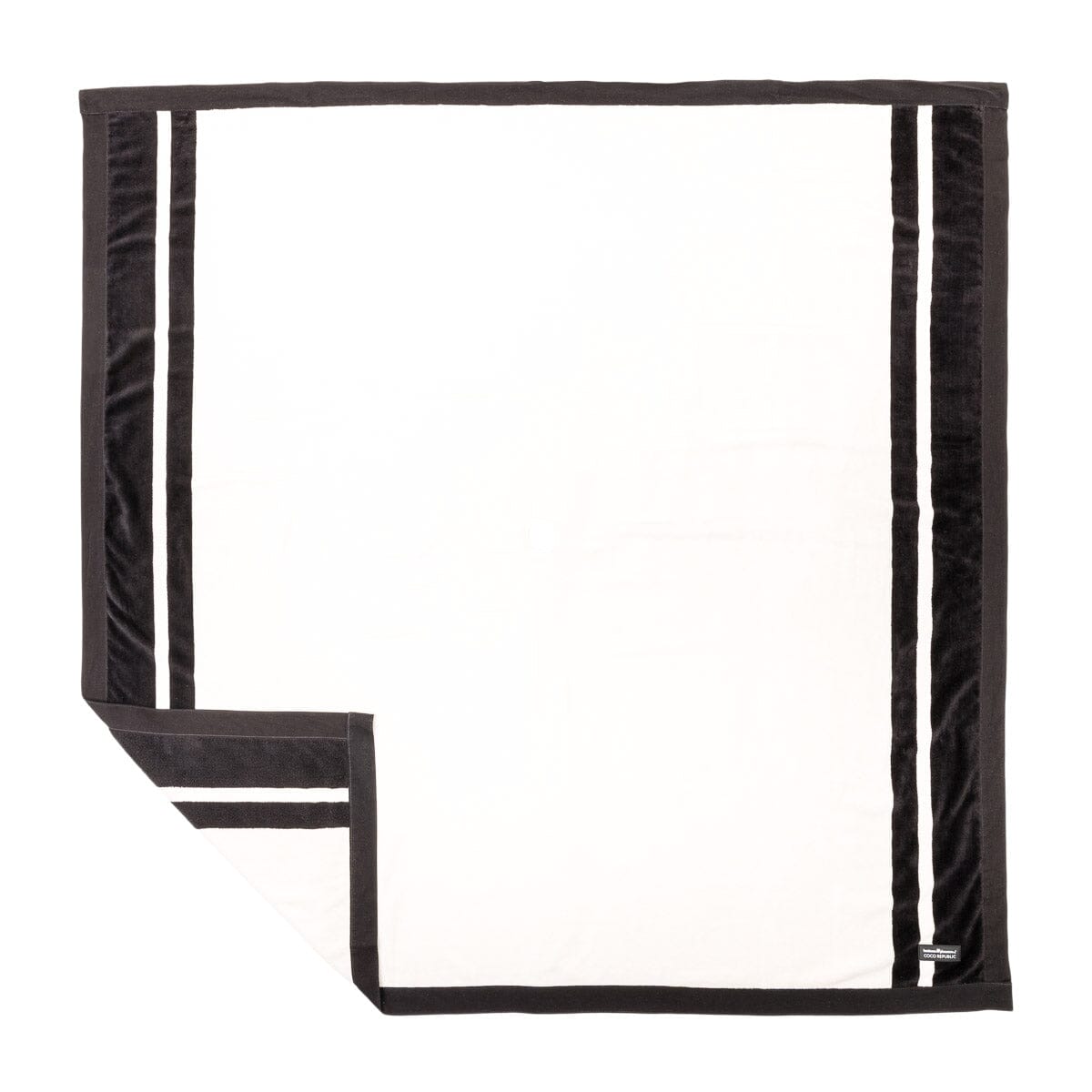 The Beach Blanket - Coco Republic - Black White Beach Blanket Business & Pleasure Co