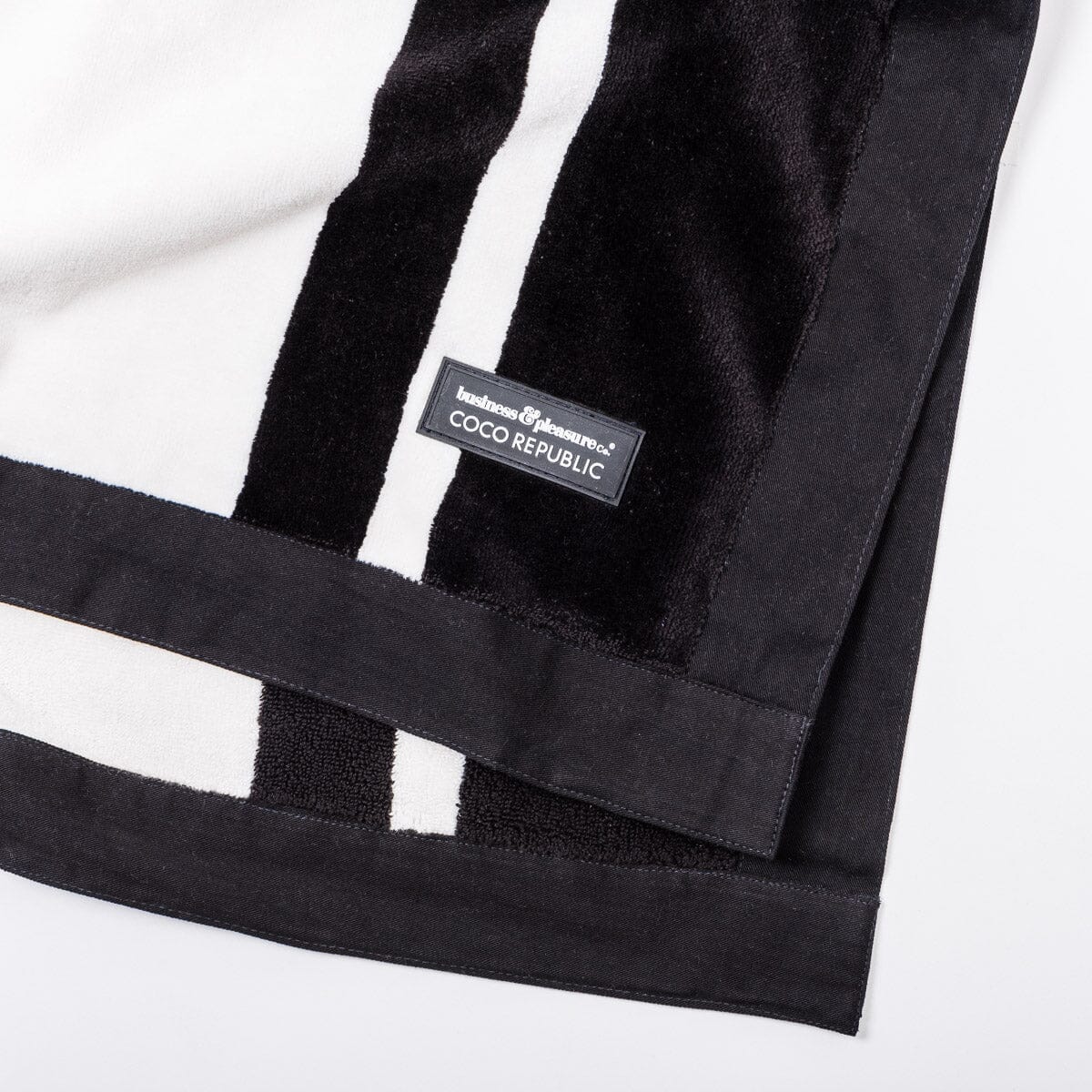 The Beach Blanket - Coco Republic - Black White Beach Blanket Business & Pleasure Co