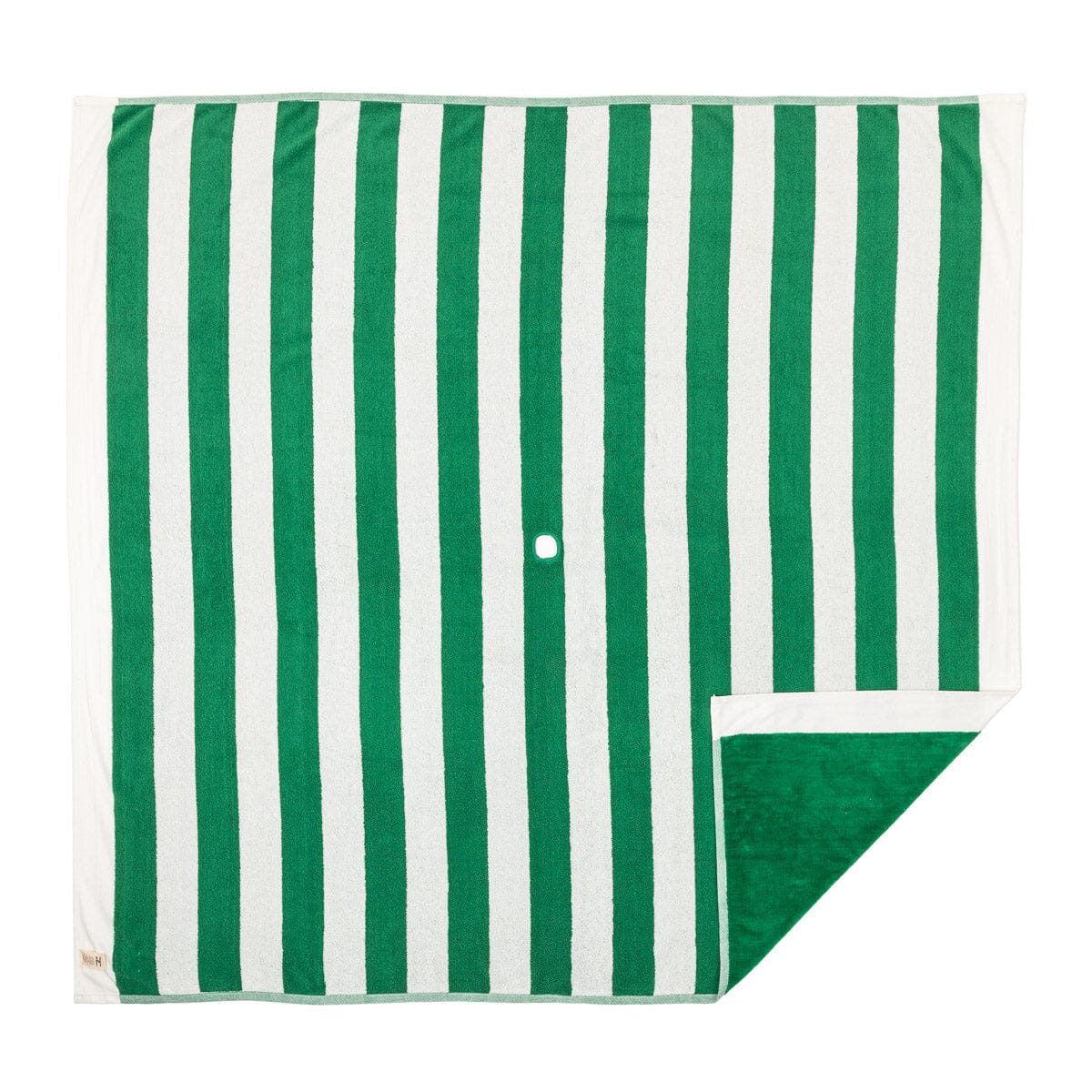 The Beach Blanket - Crew Canyon Green Stripe Beach Blanket Business & Pleasure Co.