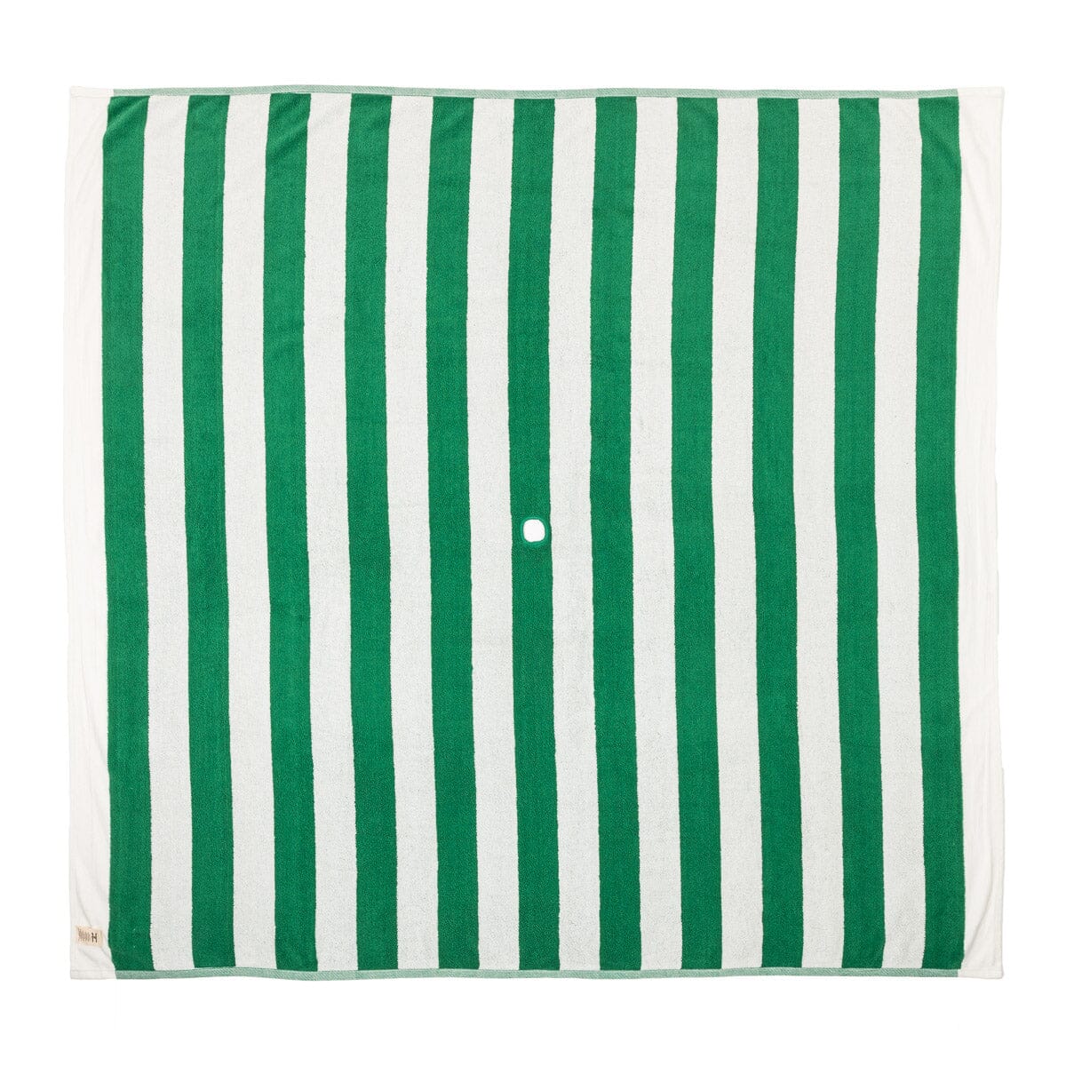 The Beach Blanket - Crew Canyon Green Stripe Beach Blanket Business & Pleasure Co.