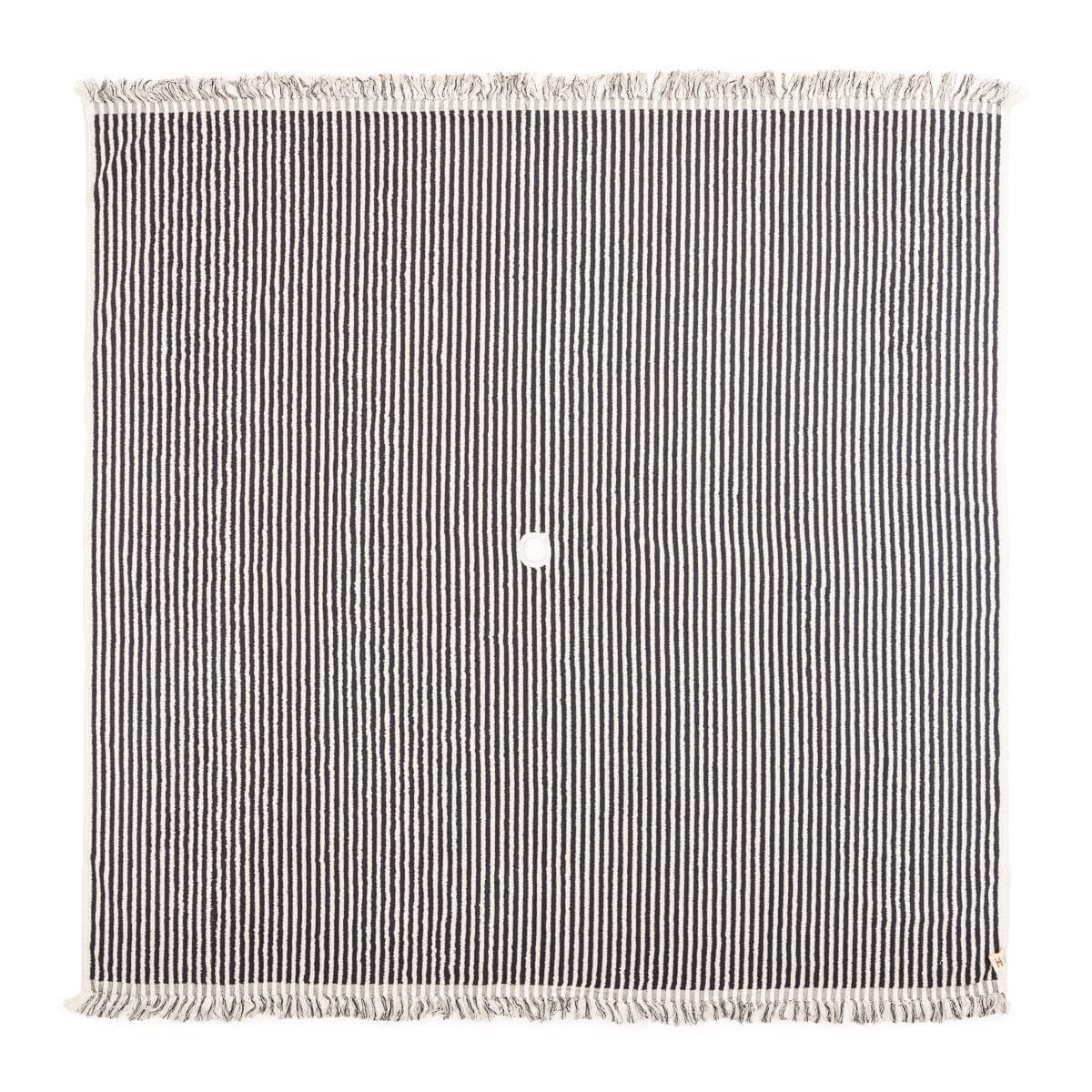 The Beach Blanket - Lauren's Navy Stripe Beach Blanket Business & Pleasure Co