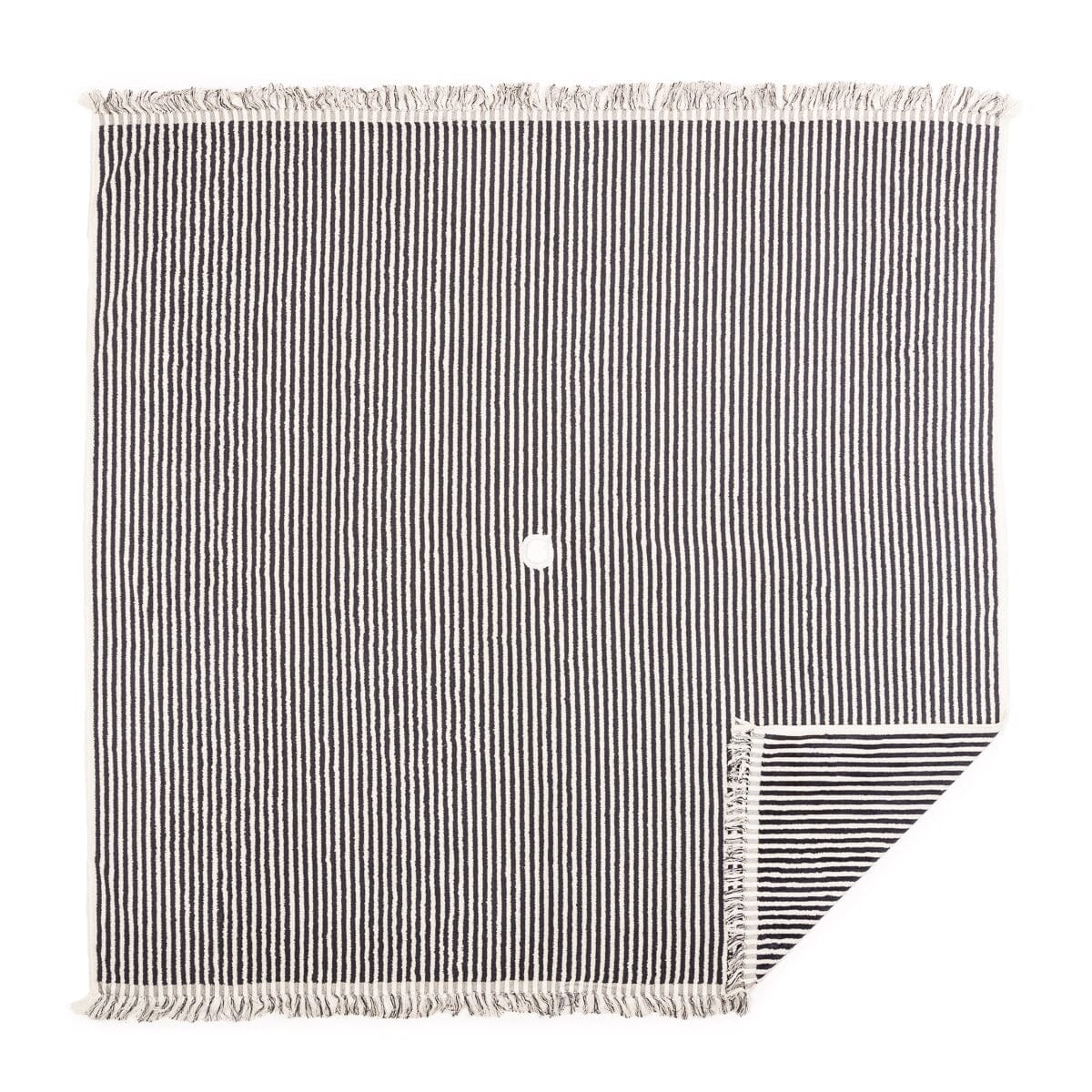 The Beach Blanket - Lauren's Navy Stripe Beach Blanket Business & Pleasure Co