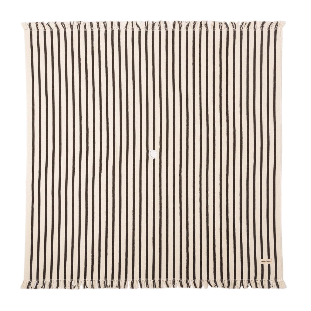 The Beach Blanket - Monaco Black Stripe Beach Blanket Business & Pleasure Co