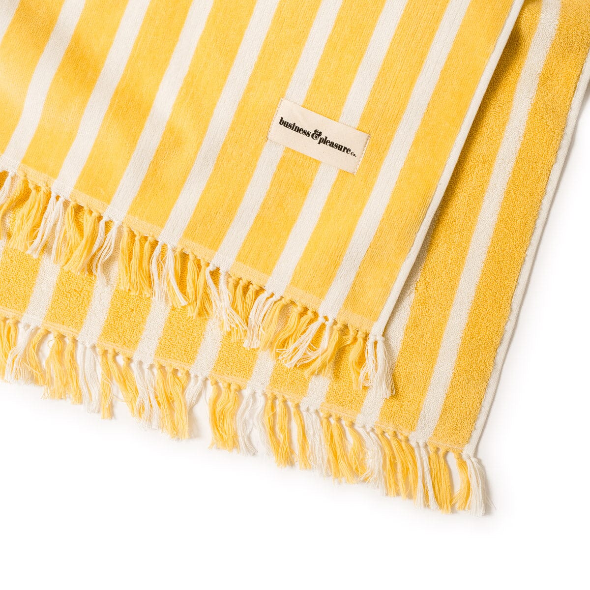 The Beach Blanket - Monaco Mimosa Stripe Beach Blanket Business & Pleasure Co