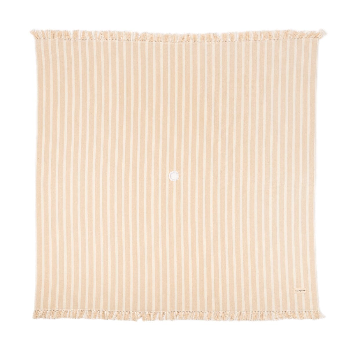 The Beach Blanket - Monaco Natural Stripe Beach Blanket Business & Pleasure Co