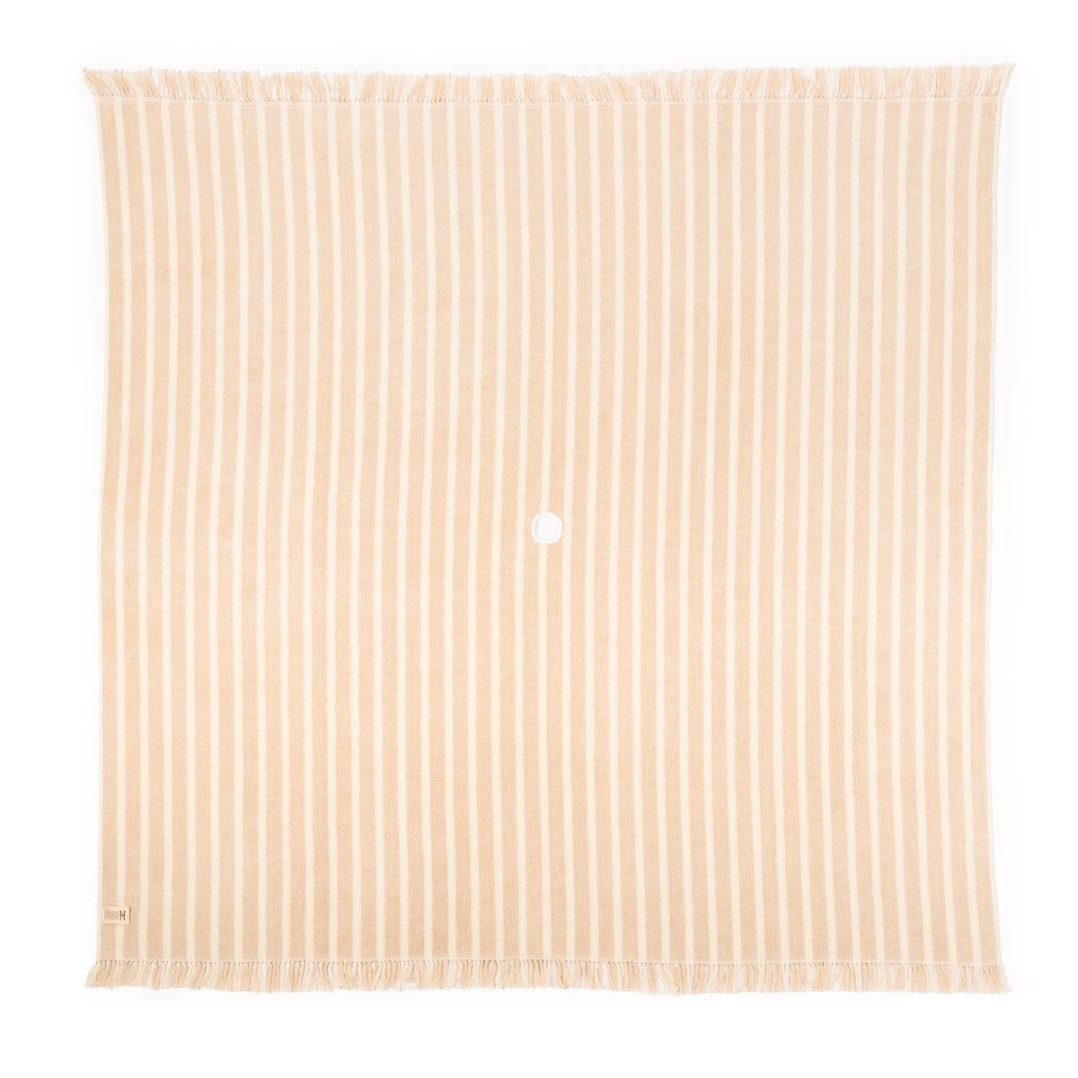 The Beach Blanket - Monaco Natural Stripe Beach Blanket Business & Pleasure Co