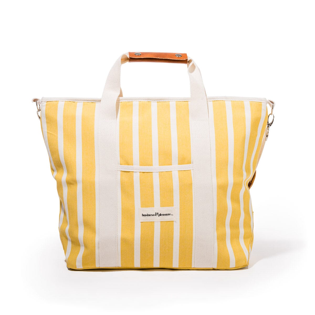 The Cooler Tote Bag - Monaco Mimosa Stripe Cooler Tote Business & Pleasure Co