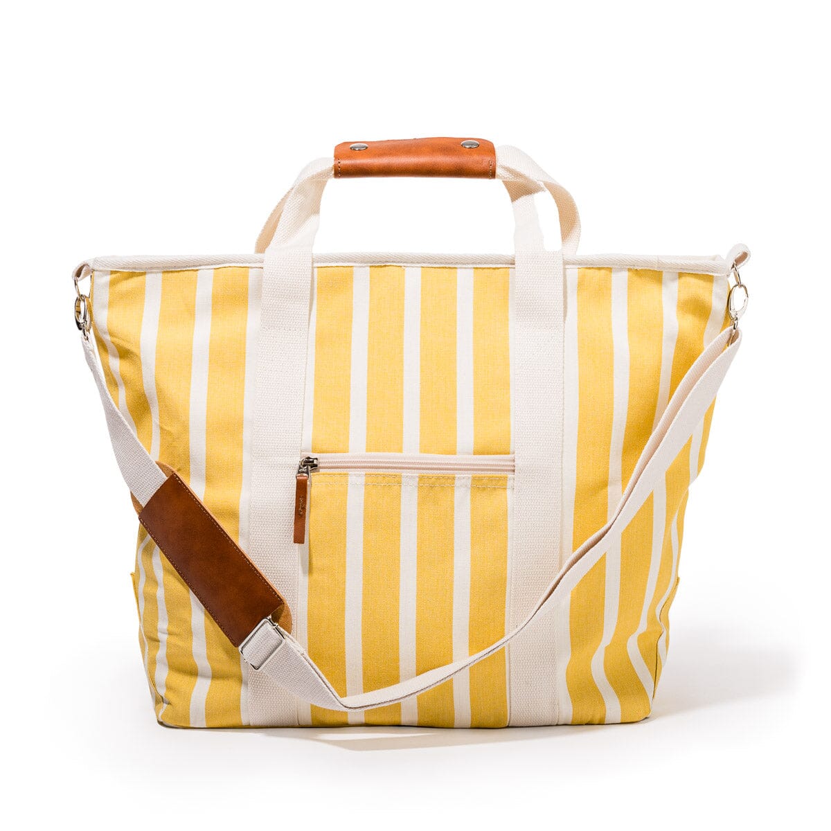 The Cooler Tote Bag - Monaco Mimosa Stripe Cooler Tote Business & Pleasure Co