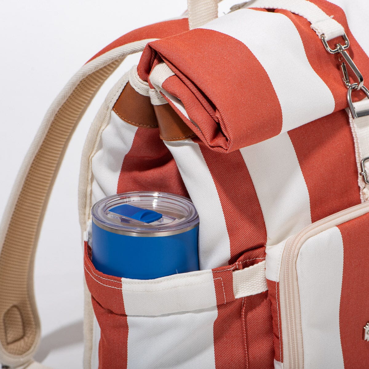 The Backpack Cooler - Crew Le Sirenuse Stripe Backpack Cooler Business & Pleasure Co.