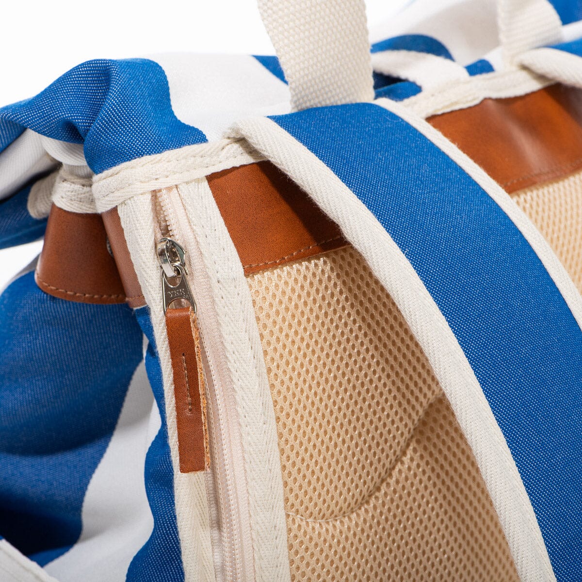 The Backpack Cooler - Crew Mediterranean Blue Stripe Backpack Cooler Business & Pleasure Co.